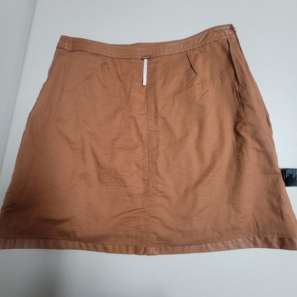 Free People Fale Out Faux Wrap Mini Skirt Size Small. - Picture 9 of 14